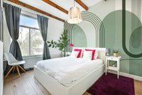 Elegant arch pattern wallpaper texture

