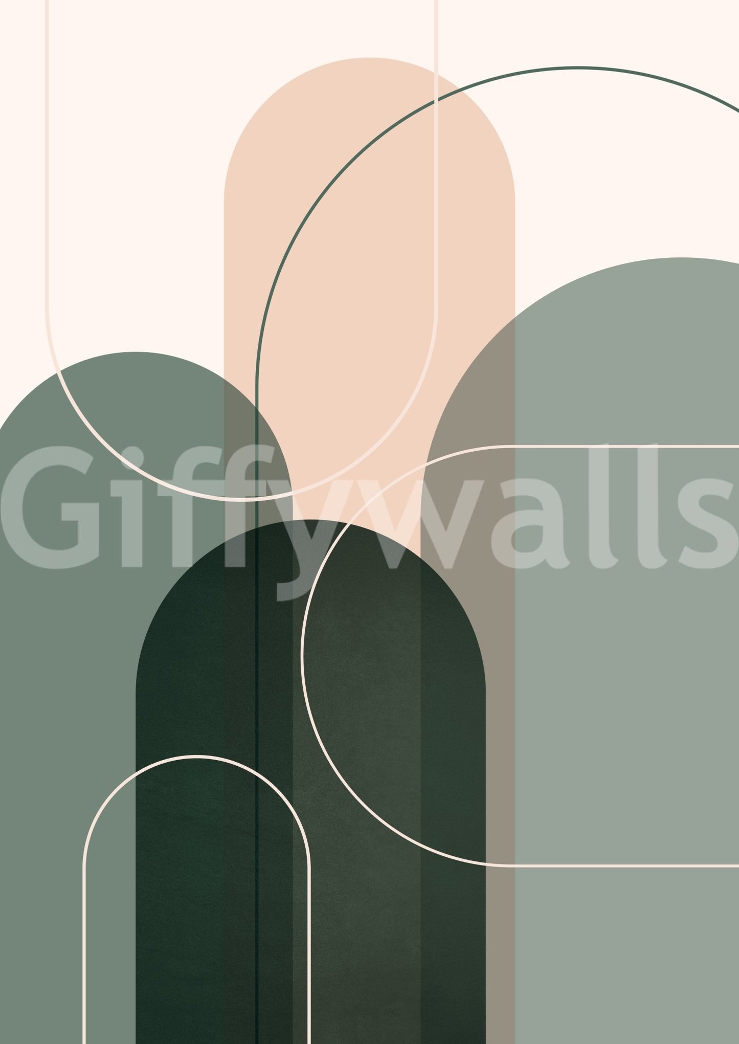 Flowing green hues for your wall with Sage Flow 2