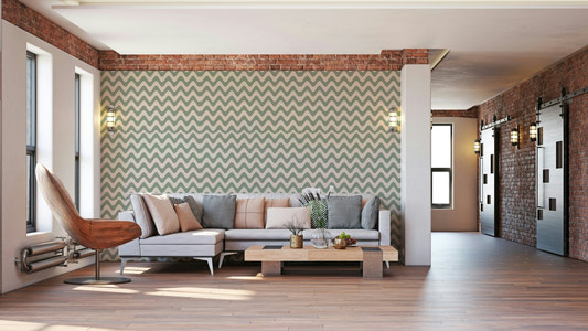 Sage serenity waves, detailed view

