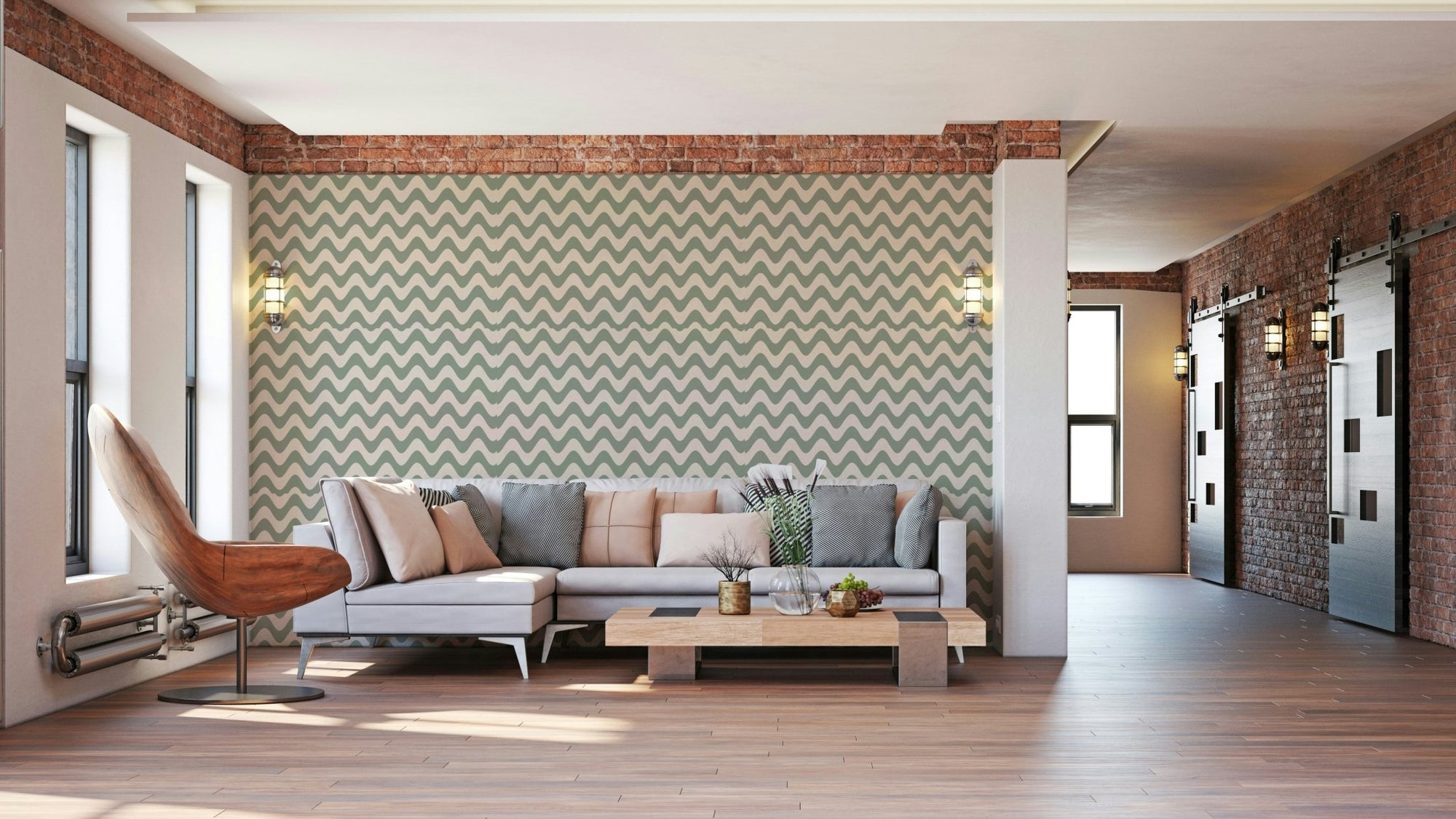 Sage serenity waves, detailed view GD4224

