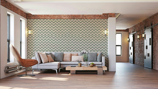 Sage serenity waves, detailed view

