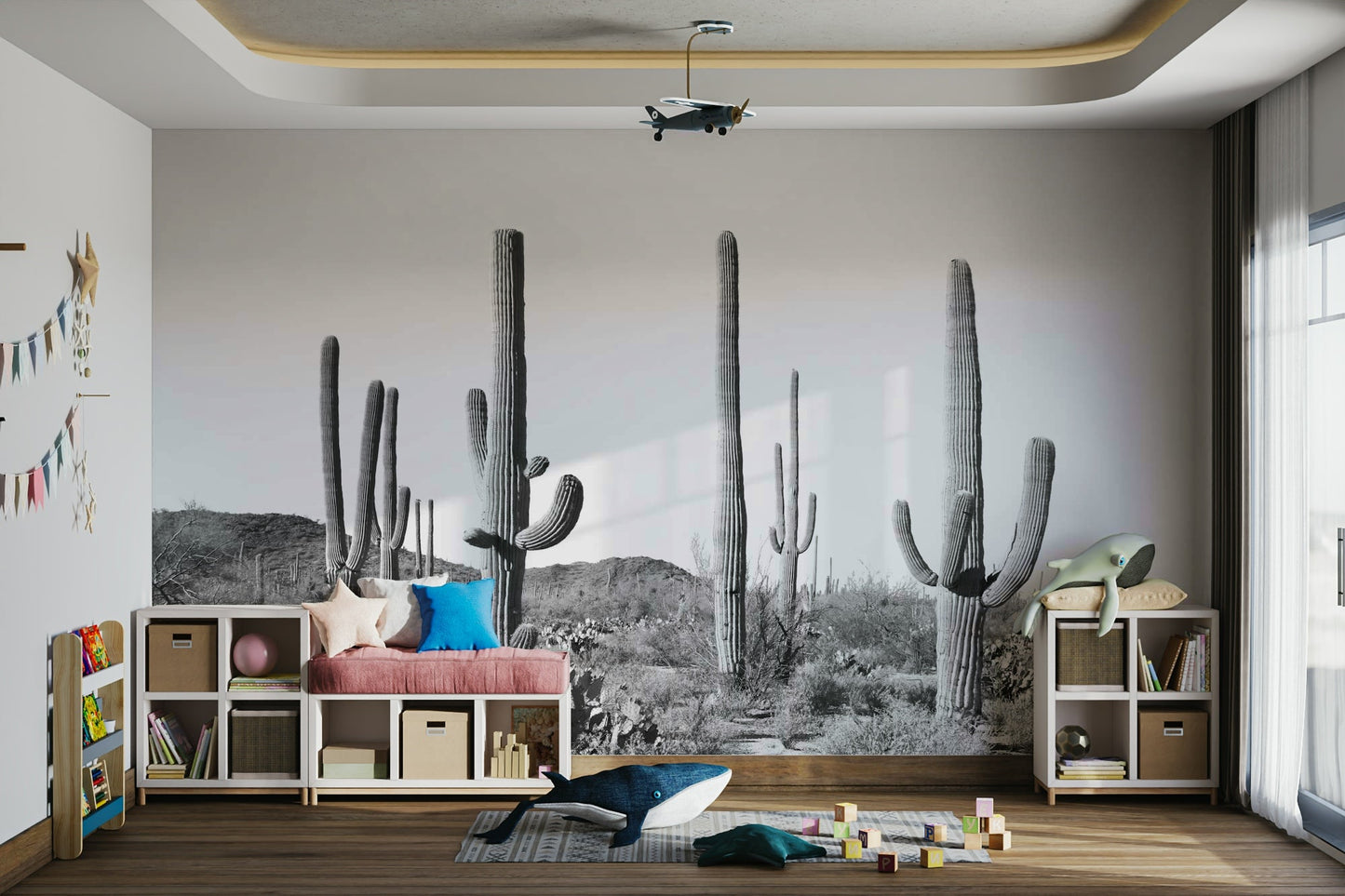 Earthy tones and strong contrasts.

