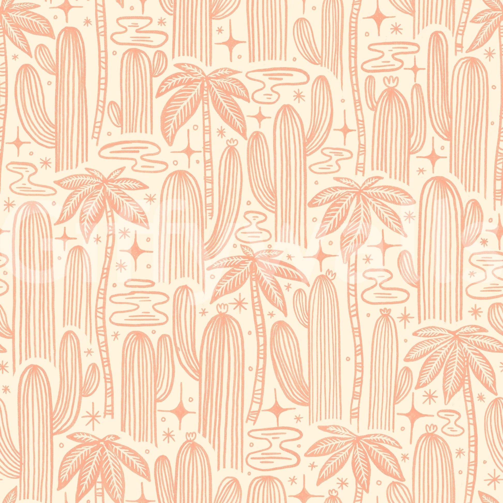 Gentle desert wallpaper for interiors

