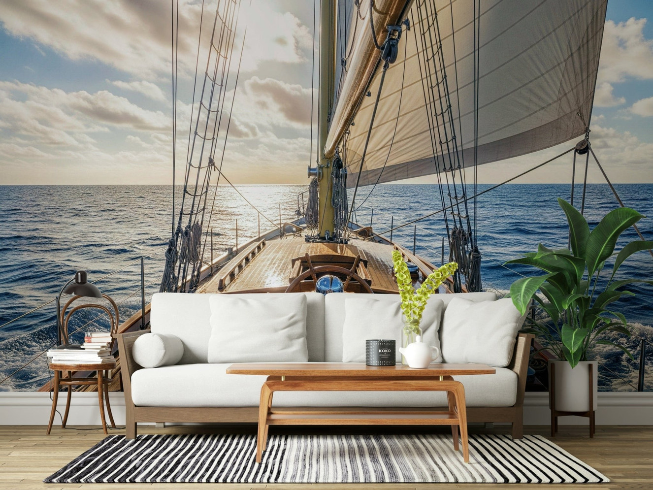 Sailing Away Wall Mural