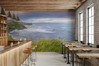 The sky is cloudy and slightly dramatic.

