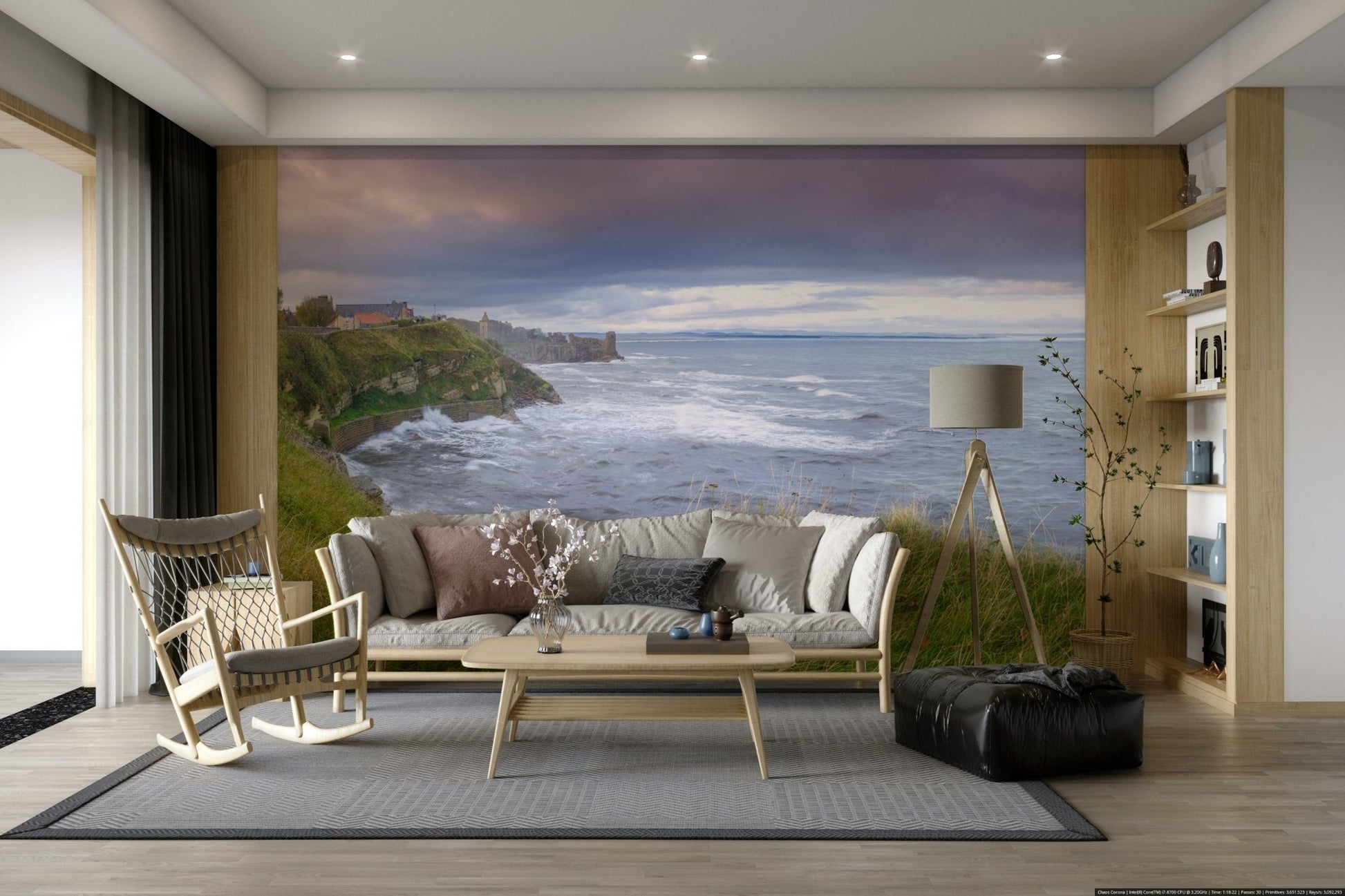 The design feels timeless and peaceful.

