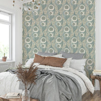 Samarkande No. 4 wallpaper in pale aqua and cream

