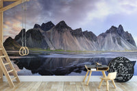 Monochrome Stokksnes Wallpaper Decor B213