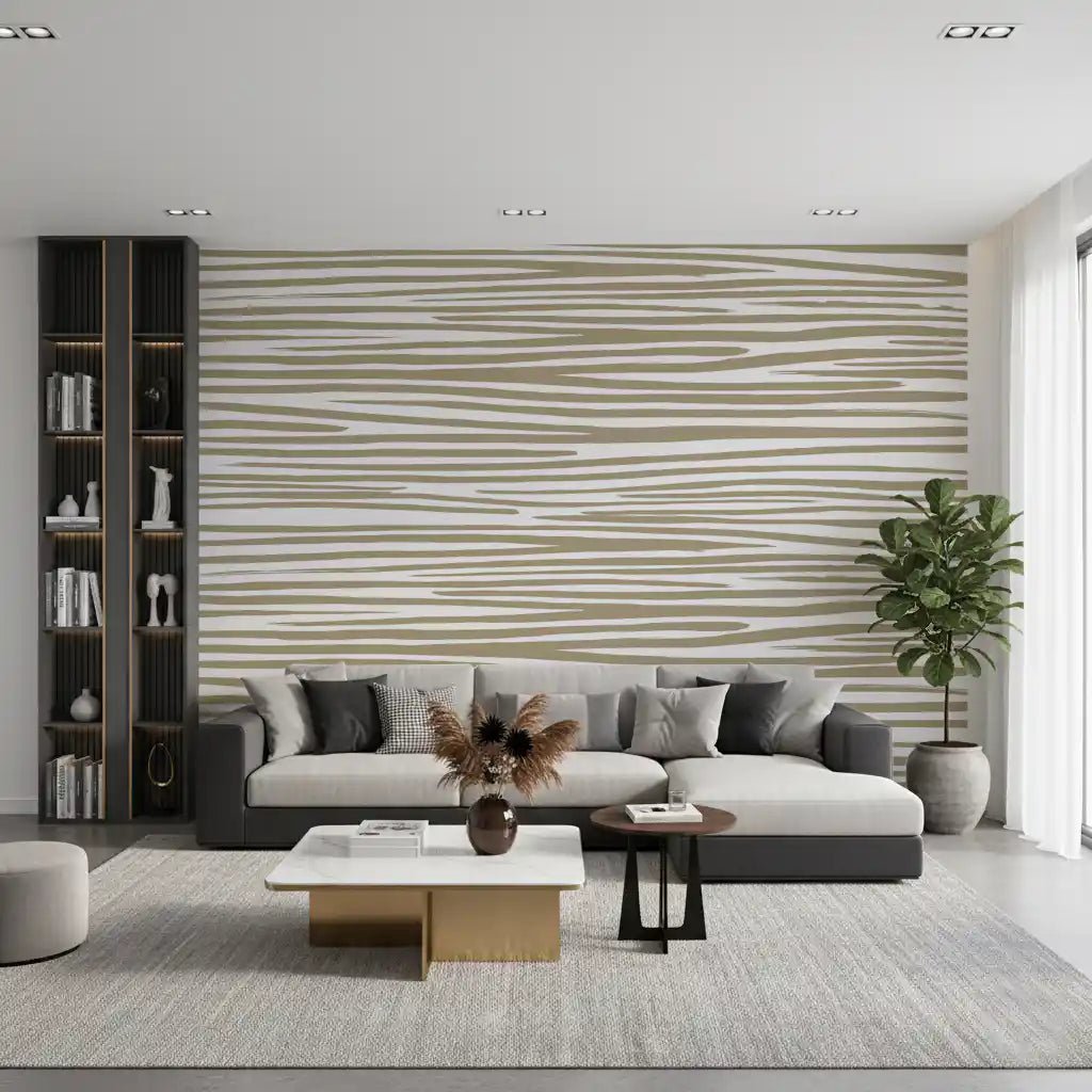 Sand Stripe Flow Wall Mural