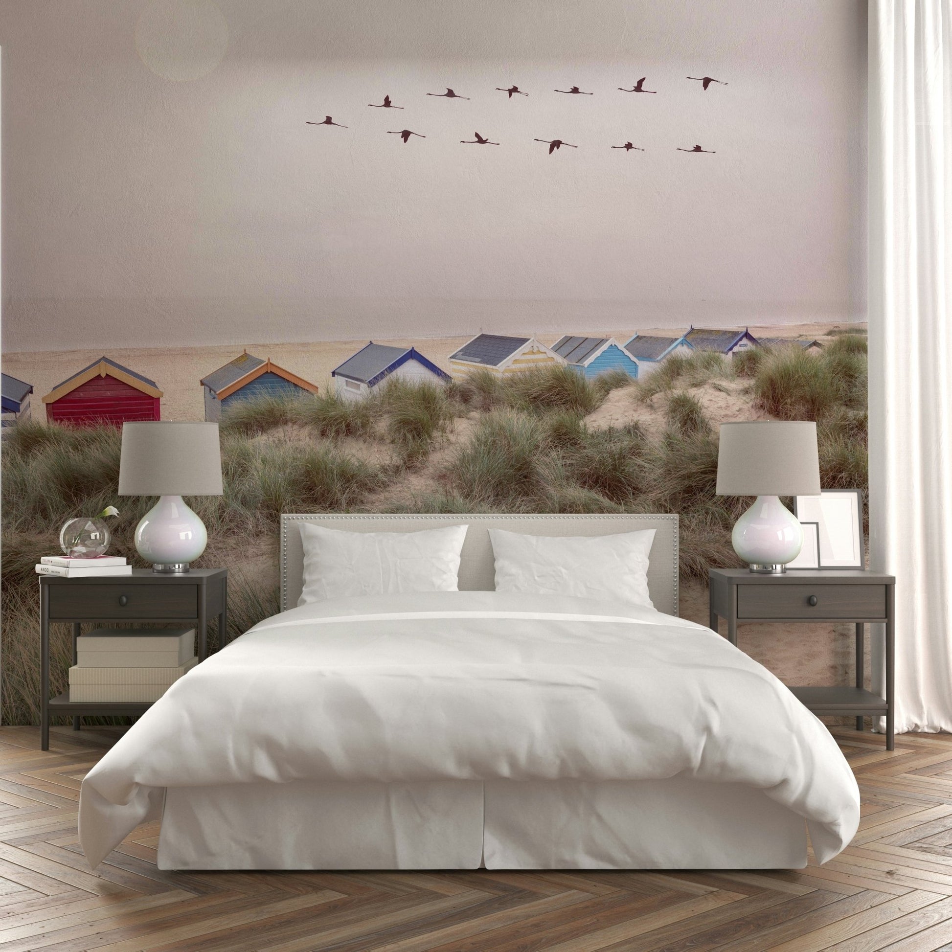 Serene coastal escape wall mural for relaxing interiors

