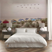 Serene coastal escape wall mural for relaxing interiors

