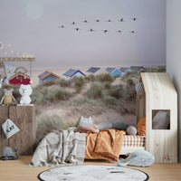 Stunning sandy beach wall mural for coastal-inspired rooms

