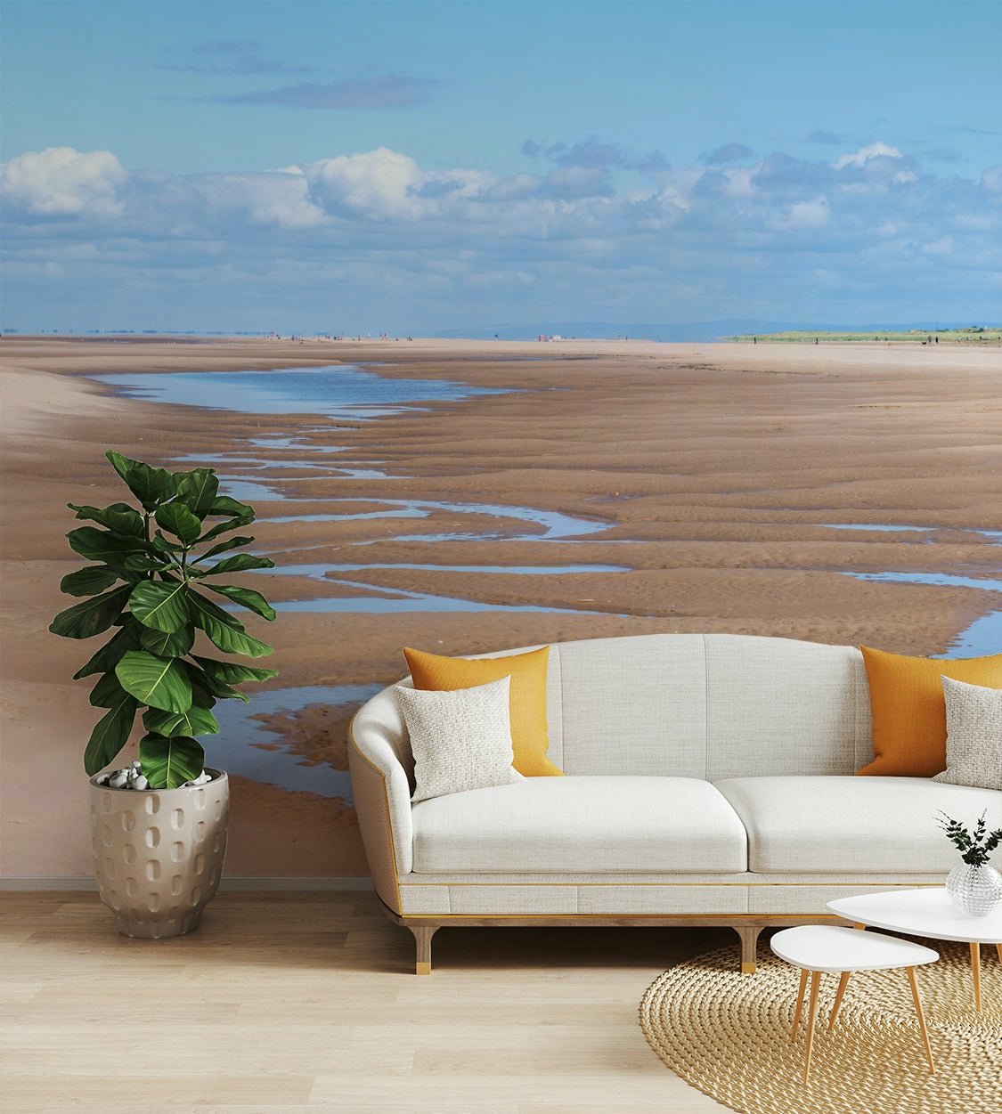 Beach wallpaper with soft sandy textures, GD1985
