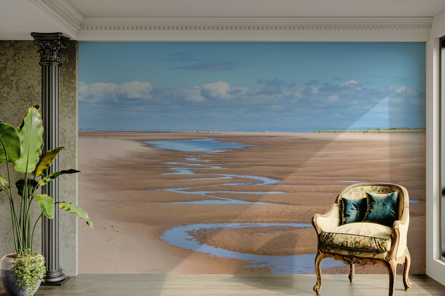 Relaxing wall mural of Southport seascape, GD1985