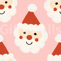 Cheerful Santa icon on the Santa Smiles Wallpaper decor.