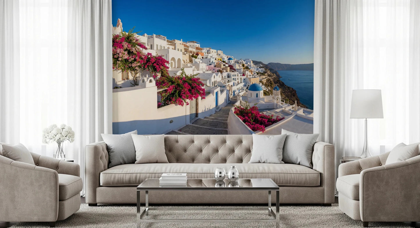Santorini Dreamscape Wall Mural
