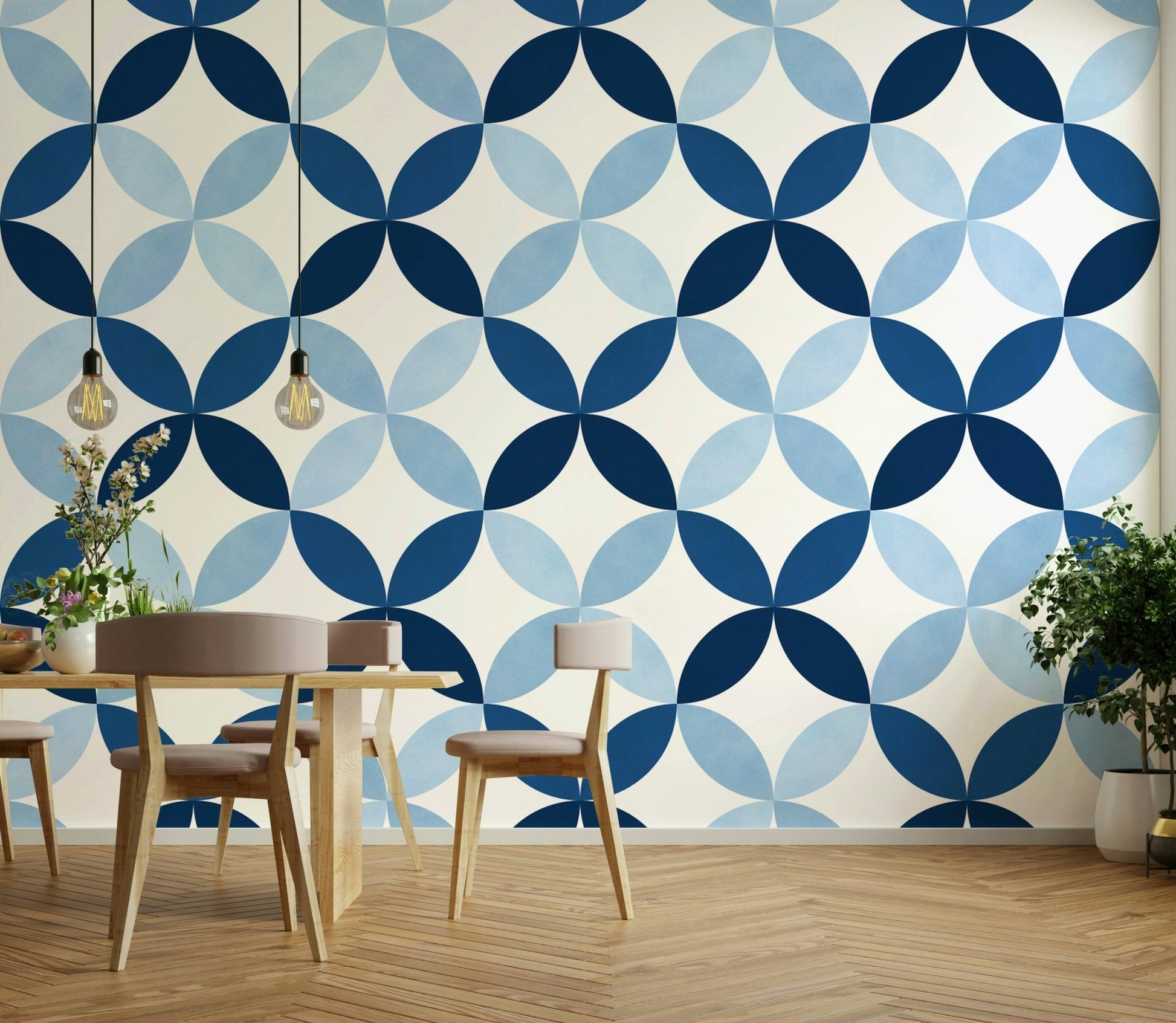 The petals are arranged in a rhythmic, repeating design.

