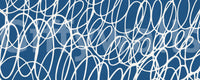 Abstract line Sapphire Scribbles wallpaper for walls engaging interior design.