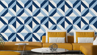A wall mural of a peaceful square pattern. GD3436


