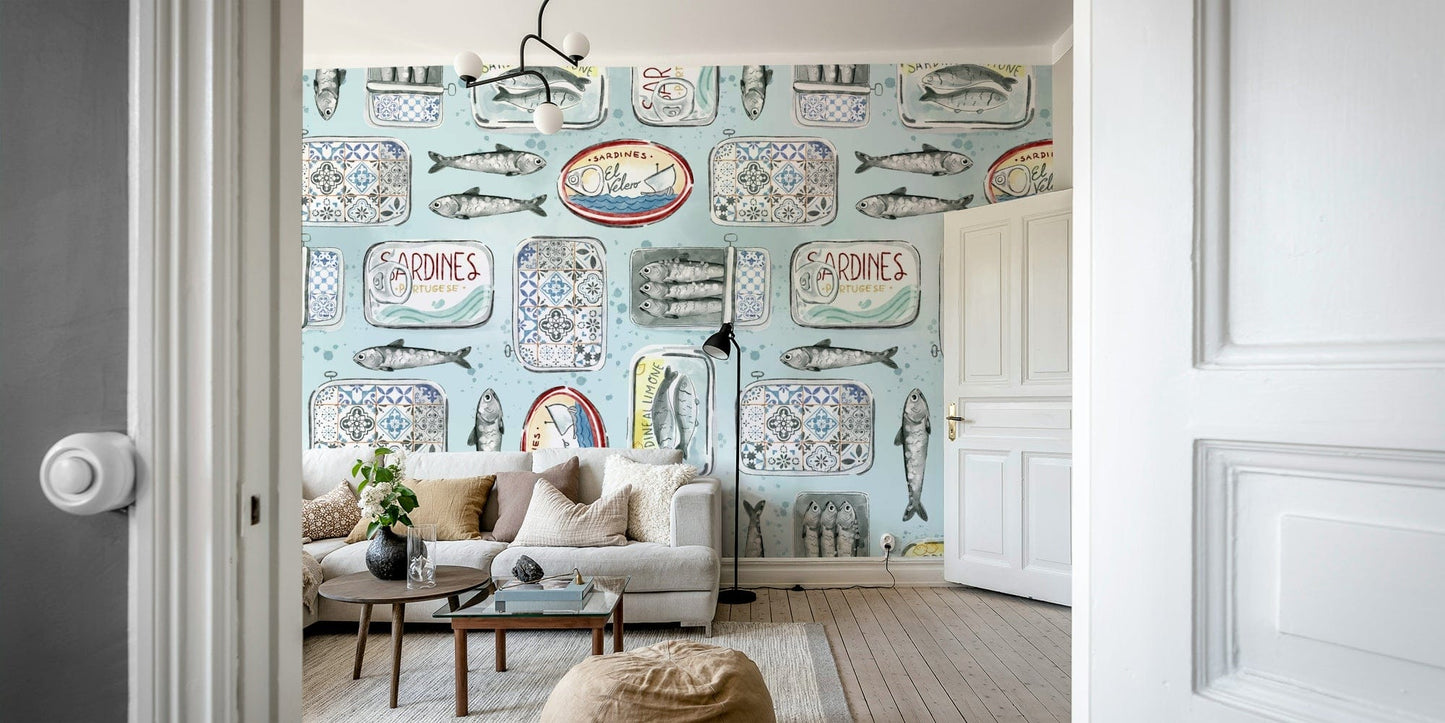 portuguese sardines wall murals