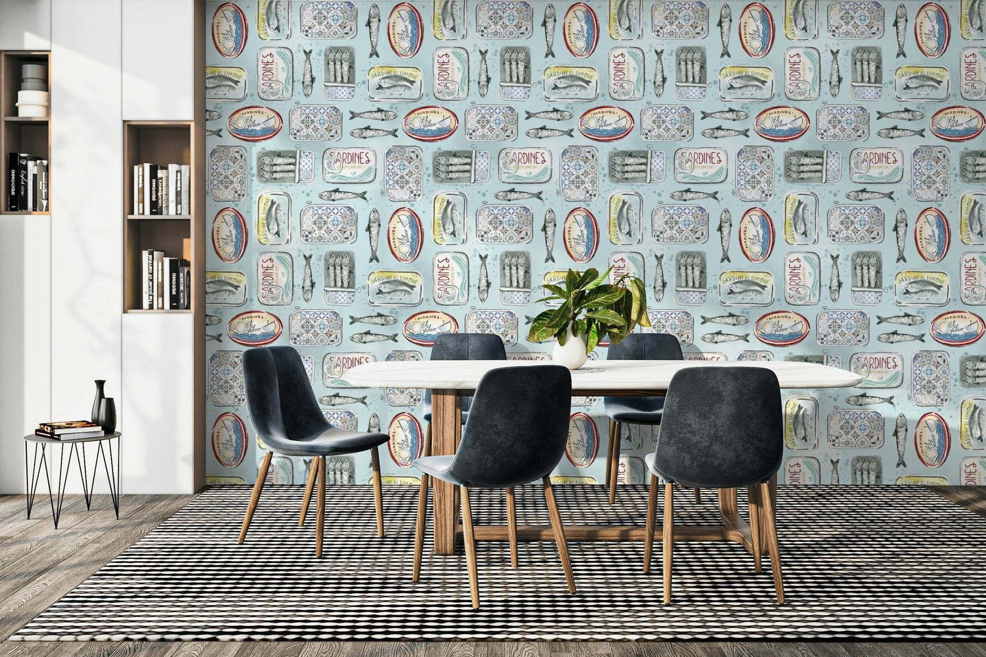 tiny sardine cans wallpaper for wall GD077
