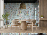 sardine pattern wallpaper for kitchen GD077