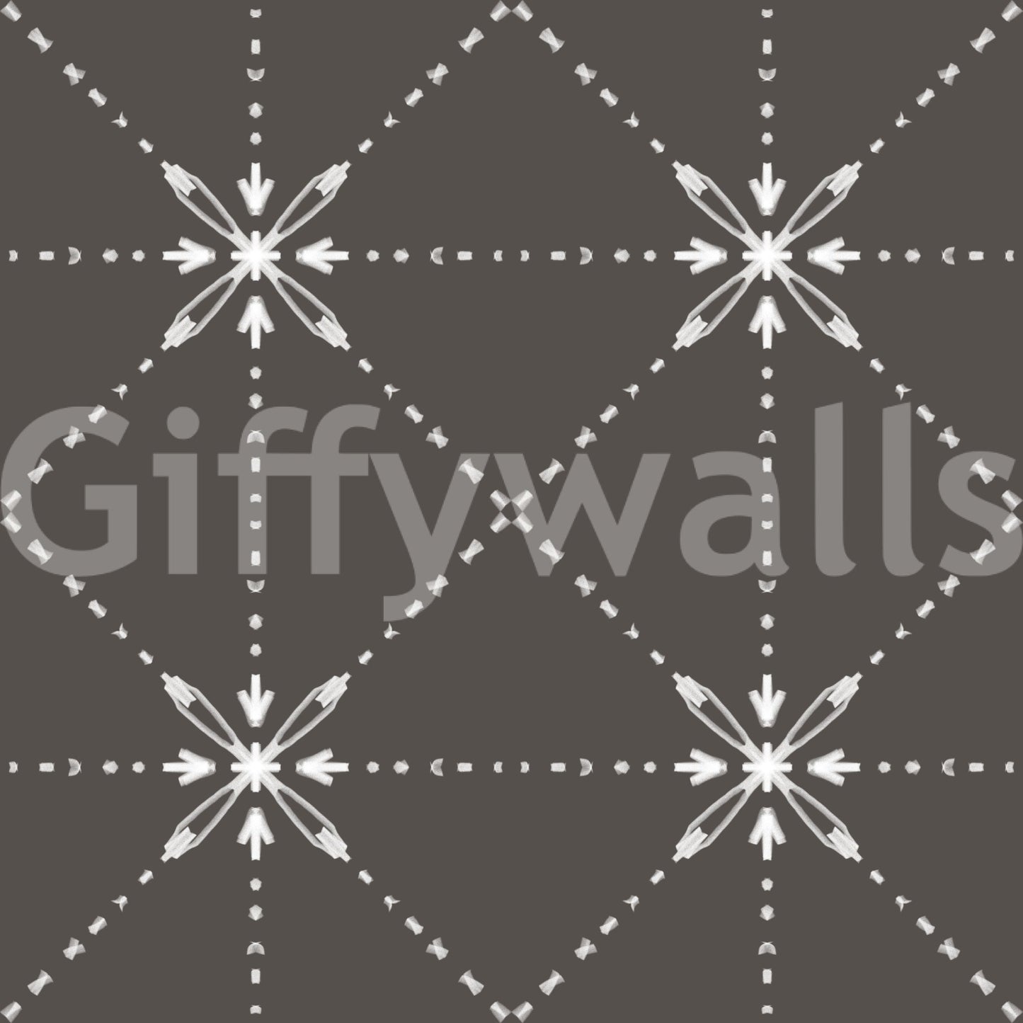 Silhouette base with Sashiko Hana-Goshi Wallpaper and lattice structure