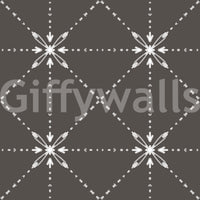 Silhouette base with Sashiko Hana-Goshi Wallpaper and lattice structure