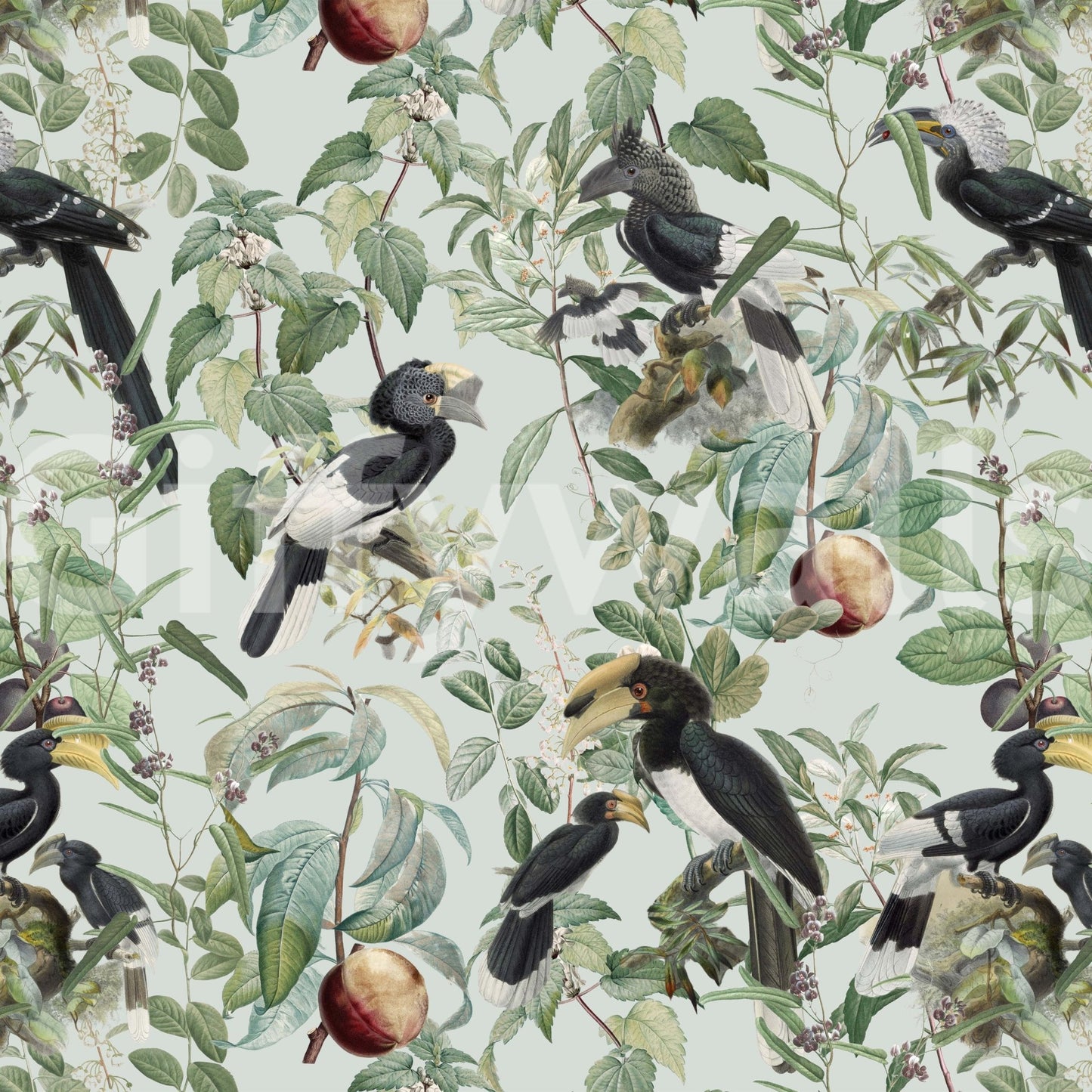 African Savannah theme wallpaper

