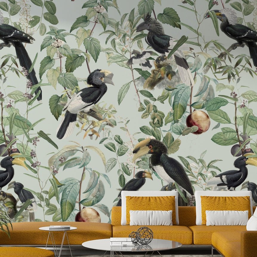 Safari-inspired wall backdrop

