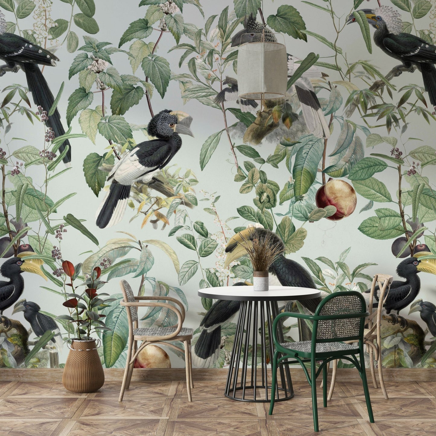 Warm tone Savannah wall mural

