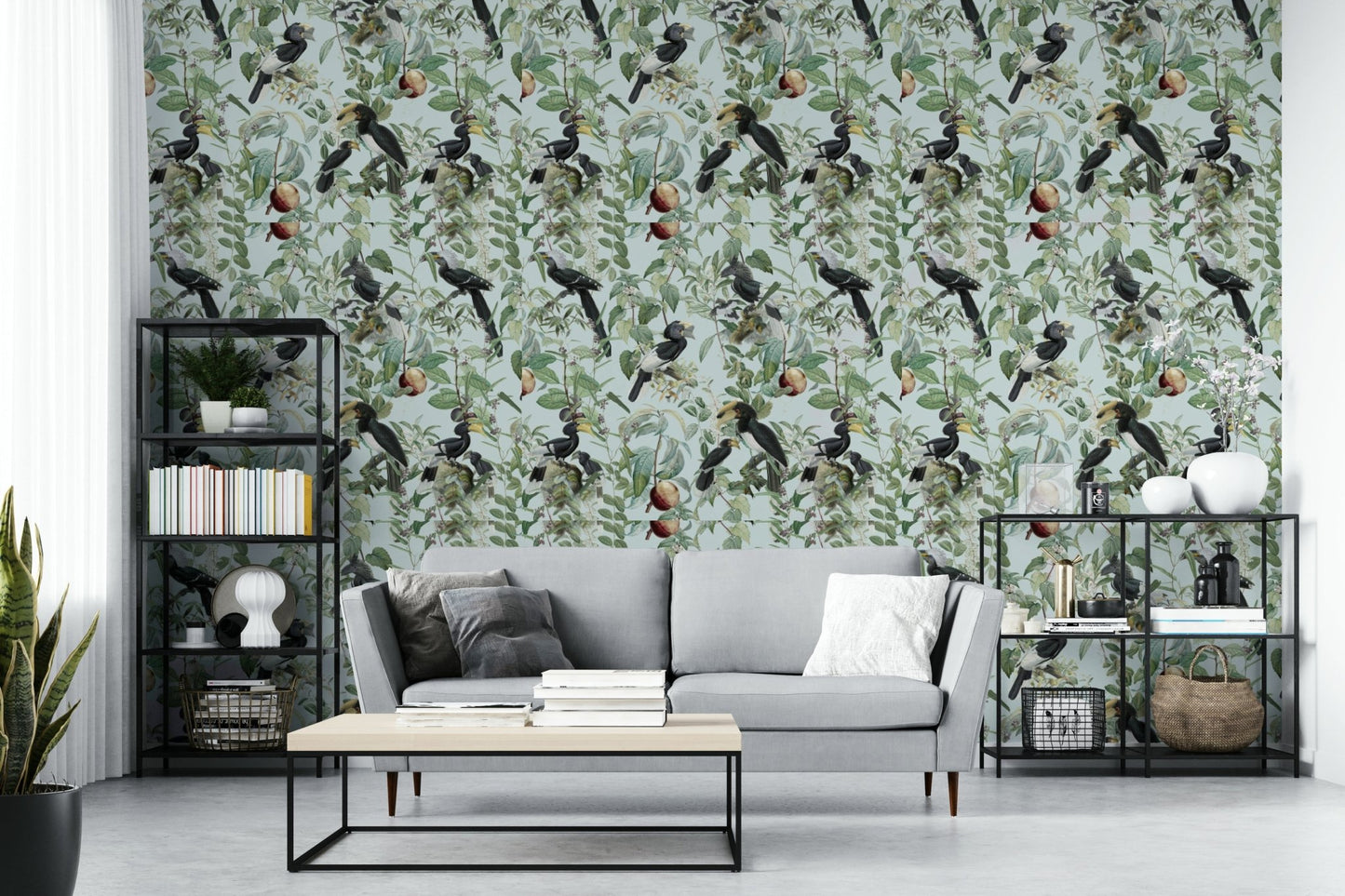 Natural landscape wallpaper with savannah sunset vibe

