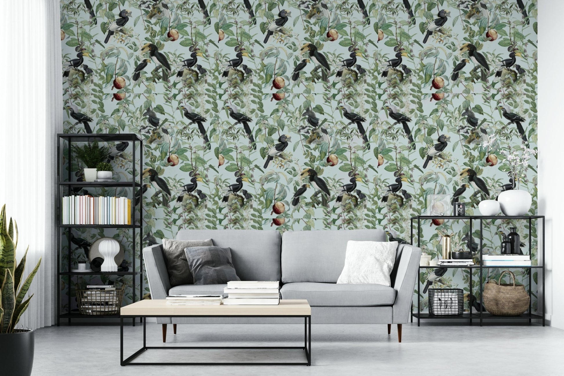 Natural landscape wallpaper with savannah sunset vibe

