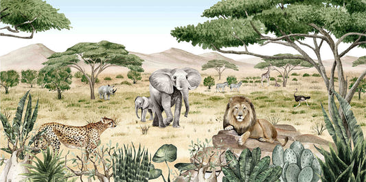 Savanna Safari Sights Wallpaper