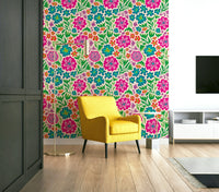 vintage tropical floral design

