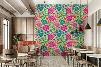 cheerful and vibrant floral pattern

