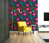 vintage tropical floral design

