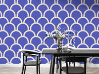 Scallop Purple Color Wallpaper for a chic look