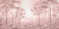 Subtle forest wallpaper for peaceful room settings