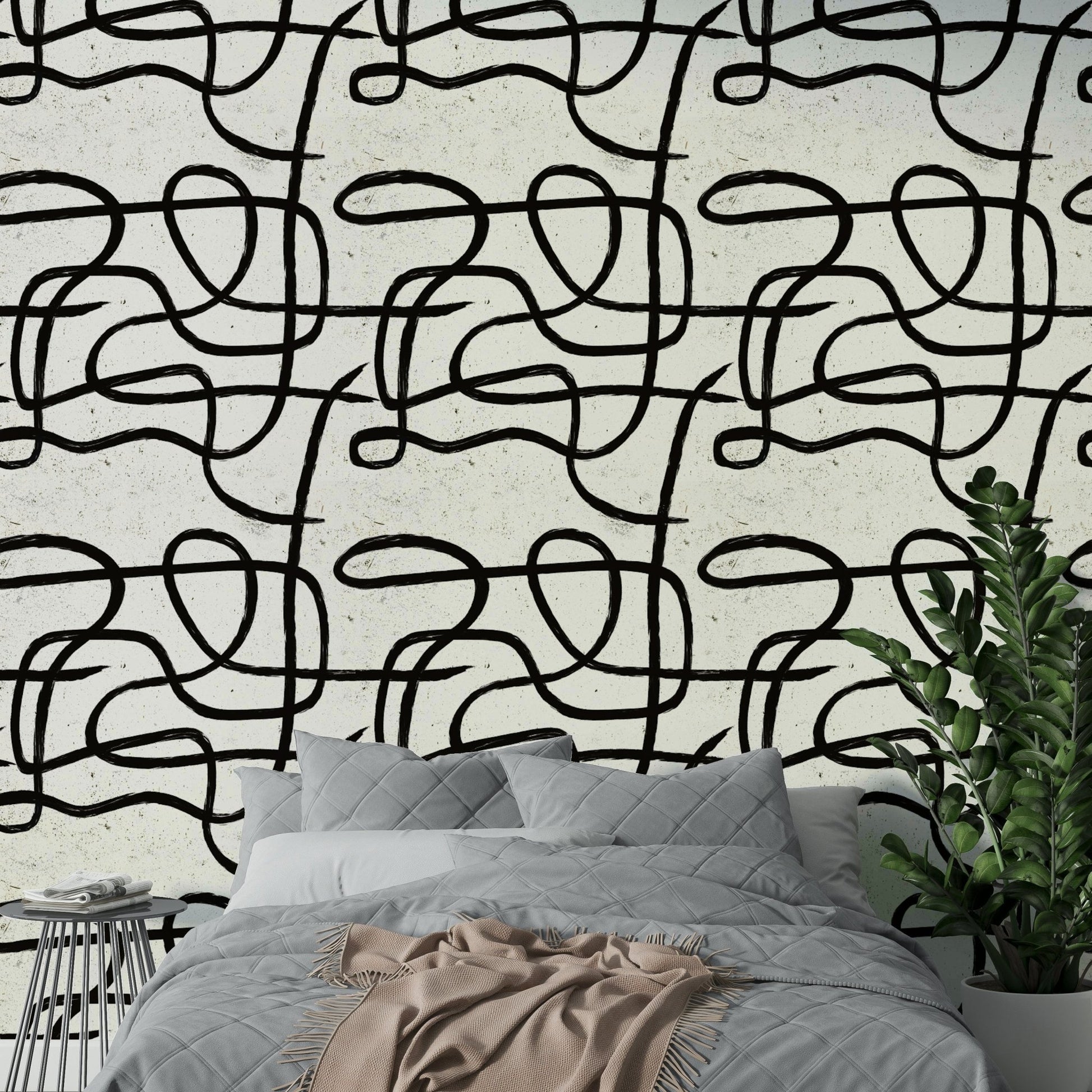 Scandinavian Japanese minimal marker wallpaper design, GD1295