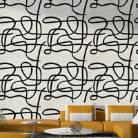 Clean marker strokes on Scandinavian Japanese wallpaper, GD1295