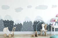 Scandinavian Mountain Wallpaper Mural - Giffywalls
