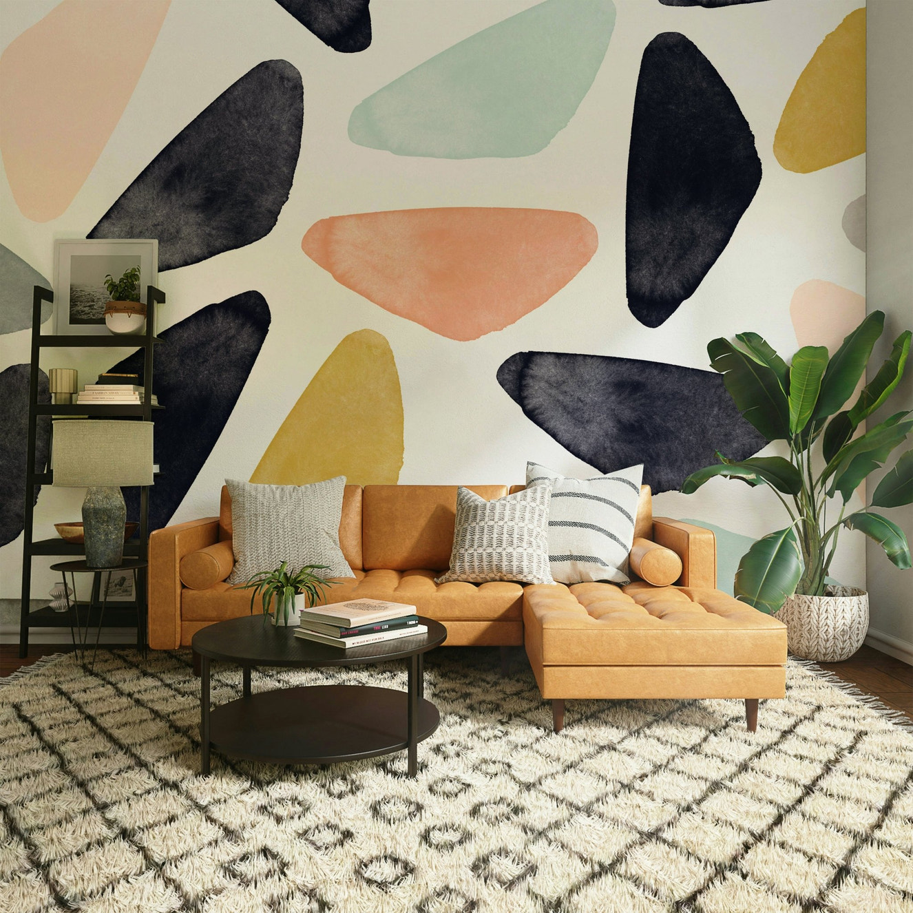 Scandinavian style wall mural

