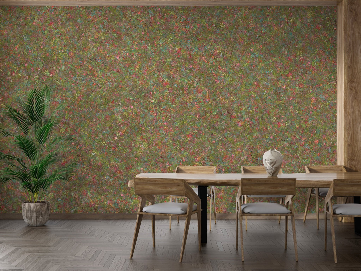 Multicolor floral wall mural for rooms
 DTLE13