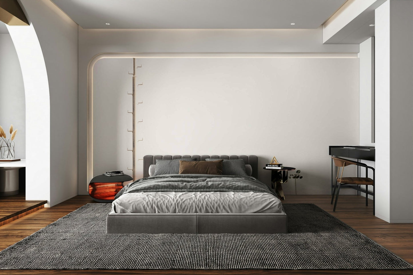 Tall light pole climbs the left side, the Scenes from Eilat #32 wall mural GD4802
