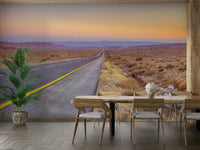 Road and desert scene wallpaper for walls

