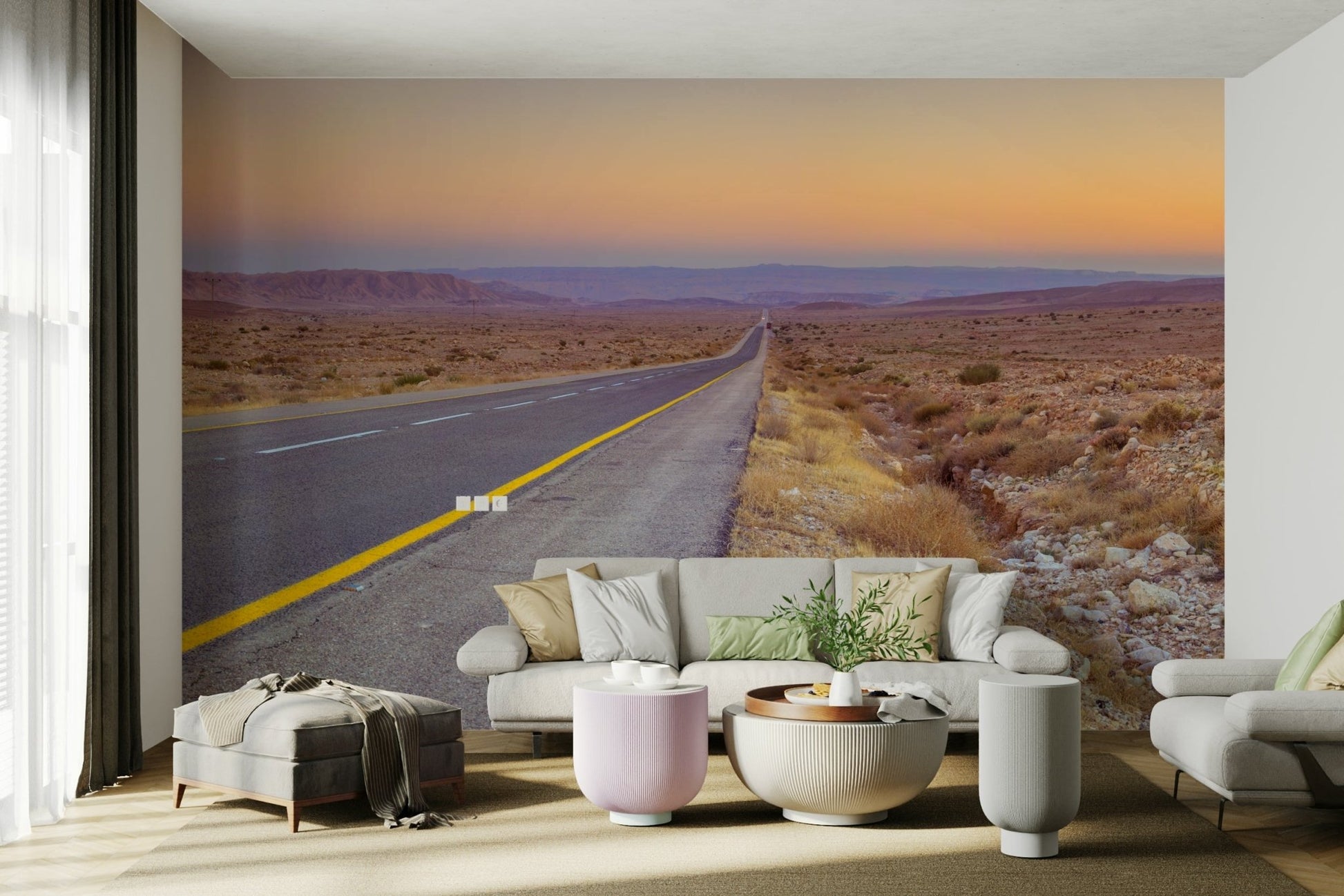 Scenic wallpaper showing desert horizon

