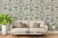 Teal & Sand aquatic wallpaper for creative home interiors

