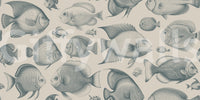 Teal and sand underwater theme wallpaper for modern decor

