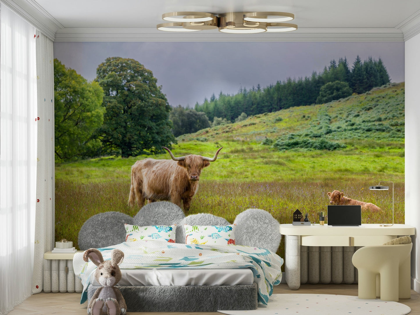 Rustic Scotland landscape wallpaper

